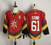 Wholesale Cheap Men's Vegas Golden Knights #61 Mark Stone Red Adidas 2020-21 Alternate Authentic Player NHL Jersey
