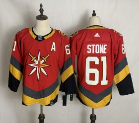 Wholesale Cheap Men\'s Vegas Golden Knights #61 Mark Stone Red Adidas 2020-21 Alternate Authentic Player NHL Jersey