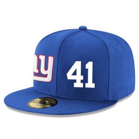 Wholesale Cheap New York Giants #41 Dominique Rodgers-Cromartie Snapback Cap NFL Player Royal Blue with White Number Stitched Hat