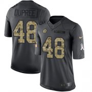 Wholesale Cheap Nike Steelers #48 Bud Dupree Black Men's Stitched NFL Limited 2016 Salute to Service Jersey