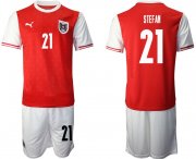 Wholesale Cheap Men 2020-2021 European Cup Austria home red 21 Soccer Jersey