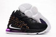 Wholesale Cheap Nike Lebron James 17 Air Cushion Shoes Purple-Golden Dynasty