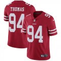 Wholesale Cheap Nike 49ers #94 Solomon Thomas Red Team Color Men's Stitched NFL Vapor Untouchable Limited Jersey