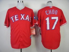 Wholesale Cheap Rangers #17 Shin-Soo Choo Red Cool Base Stitched MLB Jersey