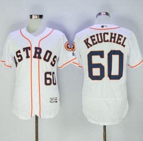 Wholesale Cheap Astros #60 Dallas Keuchel White Flexbase Authentic Collection Stitched MLB Jersey