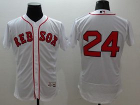 Wholesale Cheap Red Sox #24 David Price White Flexbase Authentic Collection Stitched MLB Jersey