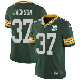Wholesale Cheap Nike Packers #37 Josh Jackson Green Team Color Youth 100th Season Stitched NFL Vapor Untouchable Limited Jersey