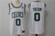 Wholesale Cheap Men's Boston Celtics #0 Jayson Tatum White 2017-2018 Nike Swingman Stitched NBA Jersey