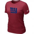 Wholesale Cheap Women's NFL New York Giants Sideline Legend Authentic Logo T-Shirt Red