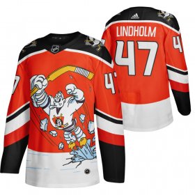 Wholesale Cheap Anaheim Ducks #47 Hampus Lindholm Red Men\'s Adidas 2020-21 Reverse Retro Alternate NHL Jersey