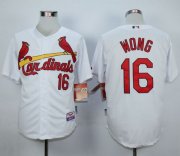 Wholesale Cheap Cardinals #16 Kolten Wong White 1982 Turn Back The Clock Stitched MLB Jersey