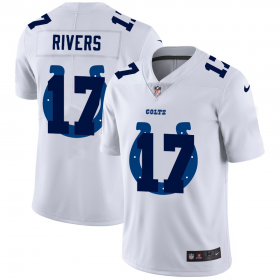 Wholesale Cheap Indianapolis Colts #17 Philip Rivers White Men\'s Nike Team Logo Dual Overlap Limited NFL Jersey