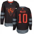 Wholesale Cheap Team North America #10 J. T. Miller Black 2016 World Cup Stitched Youth NHL Jersey