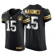 Wholesale Cheap Kansas City Chiefs #15 Patrick Mahomes Men's Nike Black Edition Vapor Untouchable Elite NFL Jersey