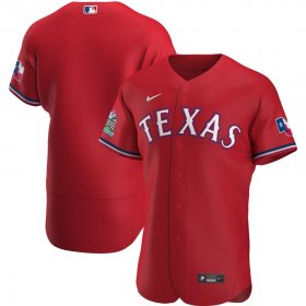 Wholesale Cheap Texas Rangers Men\'s Nike Scarlet Alternate 2020 Authentic Team MLB Jersey