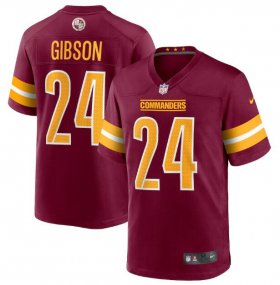 Wholesale Cheap Men\'s Washington Commanders #24 Antonio Gibson 2022 Burgundy Game Stitched Jersey