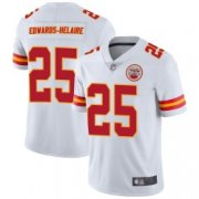 Wholesale Cheap Youth Nike Kansas City Chiefs #25 Clyde Edwards-Helaire Limited White Vapor Untouchable Jersey