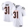 Cheap Youth Cincinnati Bengals #31 Zack Moss White Vapor Untouchable Limited Stitched Jersey