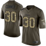 Wholesale Cheap Nike Steelers #30 James Conner Green Men's Stitched NFL Limited 2015 Salute to Service Jersey