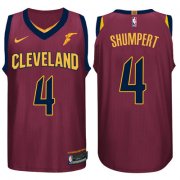 Wholesale Cheap Nike NBA Cleveland Cavaliers #4 Iman Shumpert Jersey 2017-18 New Season Wine Red Jersey