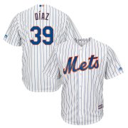 Wholesale Cheap New York Mets #39 Edwin Diaz Majestic Home Cool Base Player Jersey White