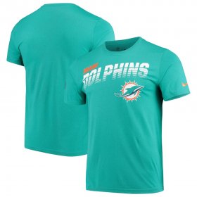 Wholesale Cheap Miami Dolphins Nike Sideline Line of Scrimmage Legend Performance T-Shirt Aqua