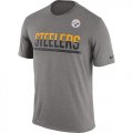 Wholesale Cheap Men's Pittsburgh Steelers Nike Practice Legend Performance T-Shirt Grey
