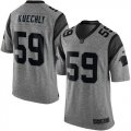 Wholesale Cheap Nike Panthers #59 Luke Kuechly Gray Men's Stitched NFL Limited Gridiron Gray Jersey