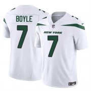 Cheap Men's New York Jets #7 Tim Boyle 2023 F.U.S.E. White Vapor Untouchable Limited Stitched Jersey