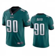 Wholesale Cheap Men's Philadelphia Eagles #90 Jordan Davis Green Vapor Untouchable Limited Stitched Jersey