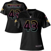 Wholesale Cheap Nike Saints #43 Marcus Williams Black Women's NFL Fashion Game Jersey