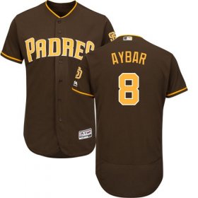 Wholesale Cheap Padres #8 Erick Aybar Brown Flexbase Authentic Collection Stitched MLB Jersey