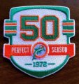Wholesale Cheap Miami Dolphins 50th Perfect Season Patch