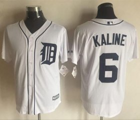 Wholesale Cheap Tigers #6 Al Kaline White New Cool Base Stitched MLB Jersey