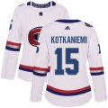 Wholesale Cheap Adidas Canadiens #15 Jesperi Kotkaniemi White Authentic 2017 100 Classic Women's Stitched NHL Jersey