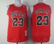 Wholesale Cheap Chicago Bulls #23 Michael Jordan Red Swingman Throwback Jersey