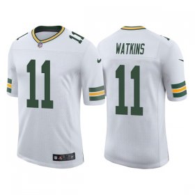 Wholesale Cheap Men\'s Green Bay Packers #11 Sammy Watkins White Stitched Football Jersey