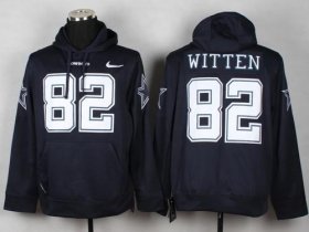 Wholesale Cheap Dallas Cowboys #82 Jason Witten Navy Blue Pullover NFL Hoodie