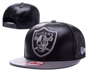 Wholesale Cheap NFL Oakland Raiders Team Logo Black Adjustable Hat A65