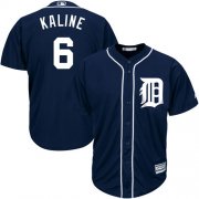 Wholesale Cheap Tigers #6 Al Kaline Navy Blue Cool Base Stitched Youth MLB Jersey