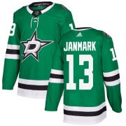 Wholesale Cheap Adidas Stars #13 Mattias Janmark Green Home Authentic Stitched NHL Jersey