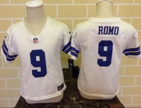 Wholesale Cheap Toddler Nike Cowboys #9 Tony Romo White Stitched NFL Elite Jersey