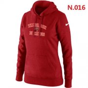 Wholesale Cheap Women's Nike Tampa Bay Buccaneers Heart & Soul Pullover Hoodie Red