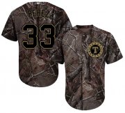 Wholesale Cheap Rangers #33 Martin Perez Camo Realtree Collection Cool Base Stitched MLB Jersey