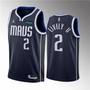 Wholesale Cheap Men's Dallas Mavericks #2 Dereck Lively II Navy 2023 Draft Statement Edition Stitched Basketball Jersey