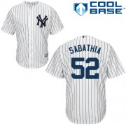 Wholesale Cheap Yankees #52 C.C. Sabathia Stitched White Youth MLB Jersey