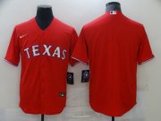 Wholesale Cheap Men's Texas Rangers Blank Red Stitched MLB Cool Base Nike Jersey