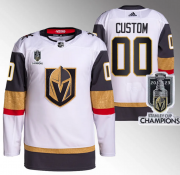 Wholesale Cheap Men's Vegas Golden Knights Active Player Custom White 2023 Stanley Cup Champions Stitched Jersey
