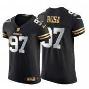 Wholesale Cheap San Francisco 49ers #97 Nick Bosa Men's Nike Black Edition Vapor Untouchable Elite NFL Jersey
