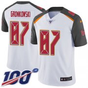 Wholesale Cheap Nike Buccaneers #87 Rob Gronkowski White Youth Stitched NFL 100th Season Vapor Untouchable Limited Jersey